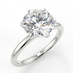 Stunning 2.0 CT Round Moissanite Engagement Ring with Solitaire Design 5