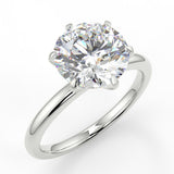 Stunning 2.0 CT Round Moissanite Engagement Ring with Solitaire Design 5
