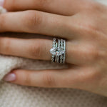Marquise Cut Solitaire Style Cubic Zirconia in 925 Sterling Silver Ring 3