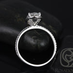 Stunning 2.0 CT Oval Moissanite Engagement Ring with Pave Design 7