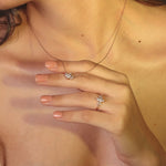Stunning 1.50 CT Marquise Moissanite Engagement Ring with Cluster Design 2