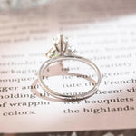 Stunning 3.0 CT Marquise Moissanite Engagement Ring with Cluster Design 8