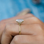 2.70 CT Oval Moissanite Ring Featuring Hidden Halo Style-Custom Listing For Xander 7