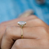 2.70 CT Oval Moissanite Ring Featuring Hidden Halo Style-Custom Listing For Xander 7