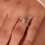 Stunning 1.0 CT Marquise Moissanite Engagement Ring with Pave Design 3