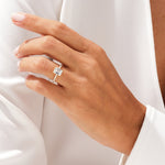 Stunning 1.0-2.0 CT Emerald Moissanite Engagement Ring with Pave Design 7