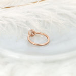 Stunning 0.75 CT Round Moissanite Engagement Ring With Bezel Design 3