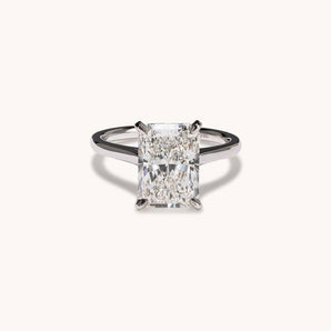 Stunning 4.03 CT Radiant Moissanite Engagement Ring with Solitaire Design