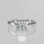 Stunning 1.30 CT Princess Moissanite Engagement Ring with Solitaire Design 4
