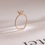 Stunning 1.0 - 2.0 CT Cushion Moissanite Engagement Ring With Pave Design 7