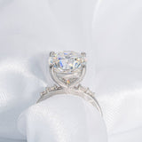 Stunning 4.50 CT Cushion Cut Moissanite Engagement Ring with Pave Design 6