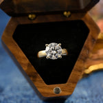 2.0 CT Round Shaped Moissanite Solitaire Engagement Ring 1