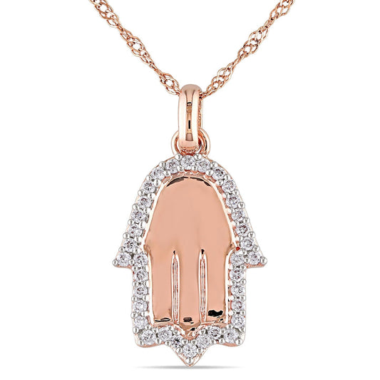 Round Cut Cubic Zirconia in 925 Sterling Silver Necklace 1