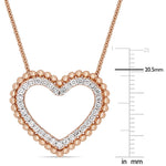 Round Cut Cubic Zirconia in 925 Sterling Silver Necklace 6