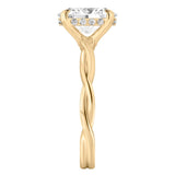 Stunning 1.0- 2.0 CT Oval Moissanite Engagement Ring with Hidden Halo Design 3