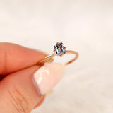 Stunning 0.75 CT Emerald Moissanite Engagement Ring With Solitaire Design 8