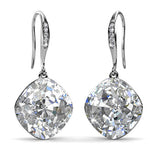 Round Cut Cubic Zirconia in 925 Sterling Silver Earrings 1