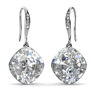 Round Cut Cubic Zirconia in 925 Sterling Silver Earrings