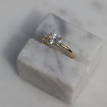 1.0 CT Oval Solitaire CVD F/VS2 Diamond Engagement Ring 3