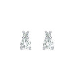 0.15 CT Round April Diamond Lab Made Diamond- April Birthstone Earrings 5