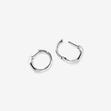 Round Cut Cubic Zirconia in 925 Sterling Silver Earrings 4