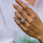 Round Cut Solitaire Style Cubic Zirconia in 925 Sterling Silver Ring 2