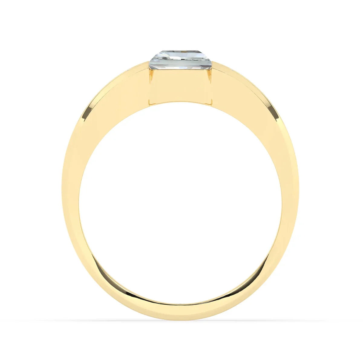 Stunning 2.0 CT Radiant Moissanite Men's Wedding Band with Channel Pave Design 3