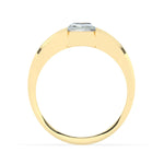 Stunning 2.0 CT Radiant Moissanite Men's Wedding Band with Channel Pave Design 3