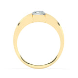 Stunning 2.0 CT Radiant Moissanite Men's Wedding Band with Channel Pave Design 3