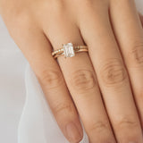 Stunning 1 CT Emerald Moissanite Engagement Ring With Solitaire Design 8