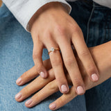 Stunning 0.5 CT Oval Moissanite Engagement Ring In Solitaire Design 5