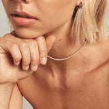 Round Cut Cubic Zirconia in 925 Sterling Silver Necklace 4