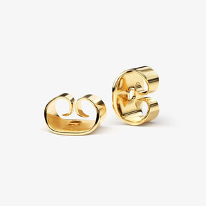 0.50 TCW Marquise Cut Moissanite Stud Earrings in Gold