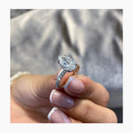 Stunning 2.0 CT Pear Moissanite Engagement Ring with Hidden Halo Halo & Pave Design 6