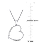 Round Cut Cubic Zirconia in 925 Sterling Silver Necklace 3