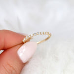 Stunning 0.35 TCW Round Moissanite Stones Half Eternity Wedding Bands 8