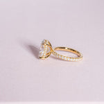 Stunning 3.50 CT Oval Shape Moissanite Engagement Ring with Hidden Halo & Pave Design 6