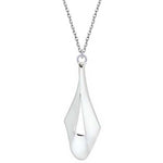 Round Cut Cubic Zirconia in 925 Sterling Silver Necklace 1