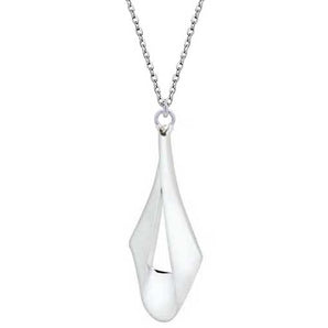 Round Cut Cubic Zirconia in 925 Sterling Silver Necklace