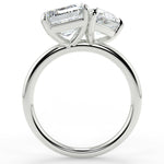Stunning 3.88 TCW Emerald & Pear Moissanite Engagement Ring with Two Stone Design 6