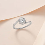 Round Cut Swirl Style Cubic Zirconia in 925 Sterling Silver TJC050 2