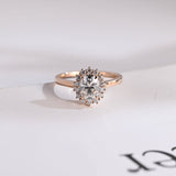 Stunning 1.0 - 2.0 CT Oval Moissanite Engagement Ring with Halo Design 6