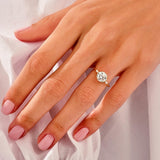 1.50 CT Round Cut Moissanite Cluster Bridal Ring Set with Round & Marquise Curved Wedding Bands 7