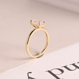 Stunning 1.0 - 2.0 CT Emerald Moissanite Engagement Ring with Solitaire Design 5