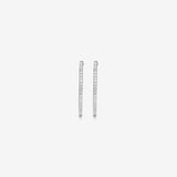 Round Cut Cubic Zirconia in 925 Sterling Silver Earrings 2