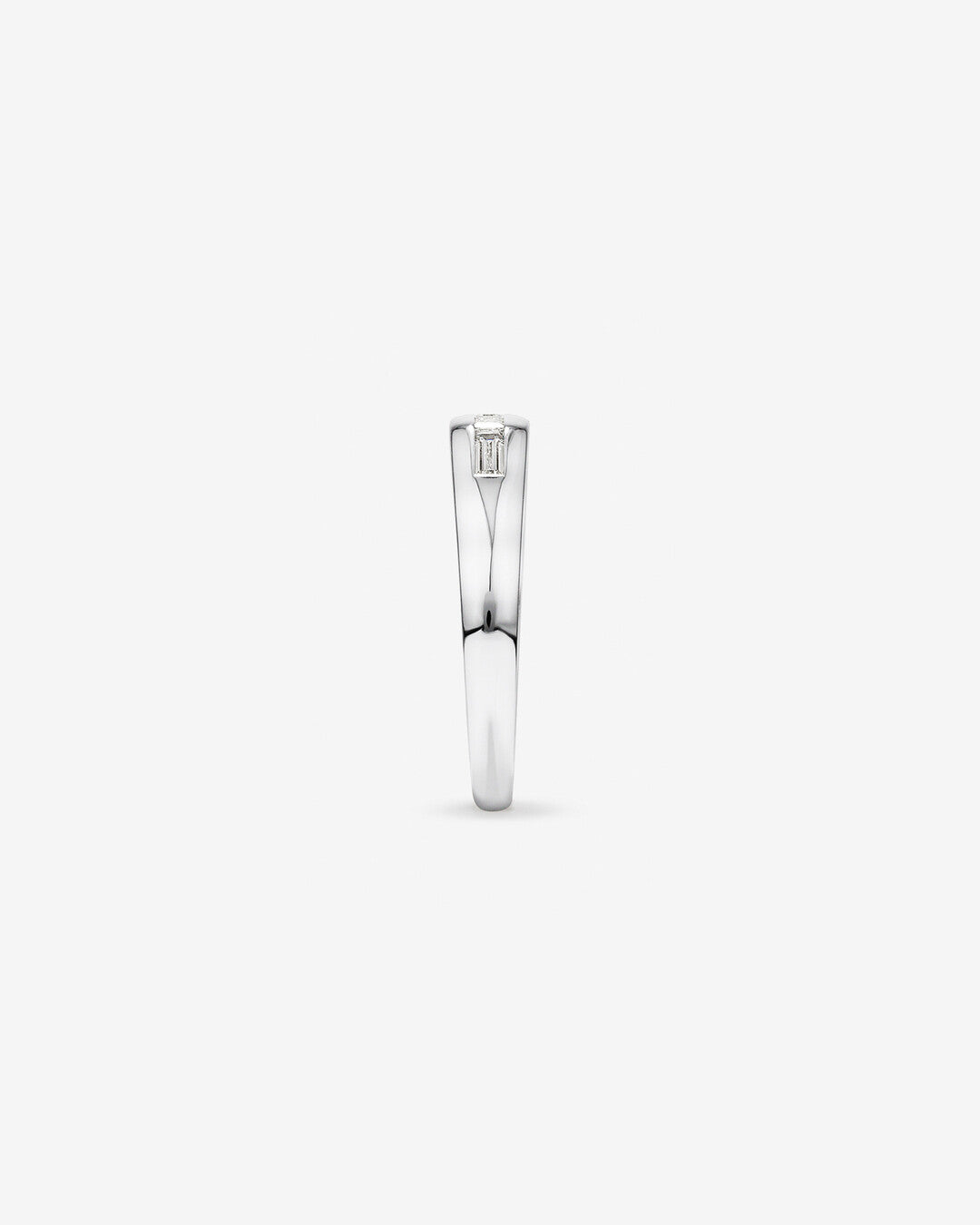 0.54 CT Baguette Moissanite Five Stone Men's Wedding Band in Solid Gold 3
