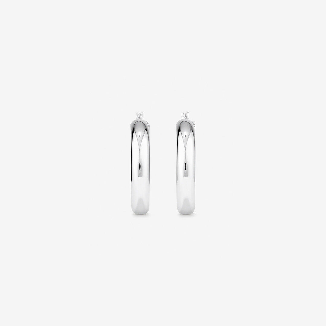 Round Cut Cubic Zirconia in 925 Sterling Silver Earrings 2