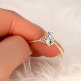 Stunning 2.5 CT Oval Moissanite Engagement Ring with Cluster Design 6