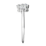 Stunning 0.7 CT Oval Moissanite Stones Three Stones Wedding Band 4