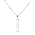 0.14 CT Baguette April Lab Made Diamond- April Birthstone Necklace 9
